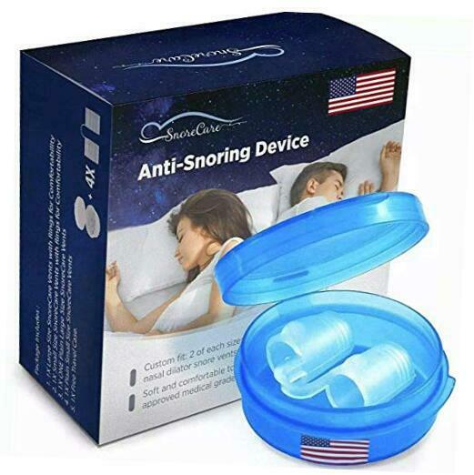 Set Of 4 Nose Vents To Ease Breathing - Anti Snoring - No Side Effects -