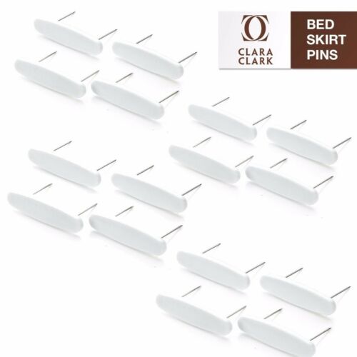 Bed Skirt Dust Ruffle Pins - Pack Of 16 Pins - Keeps Bedskirt In Place