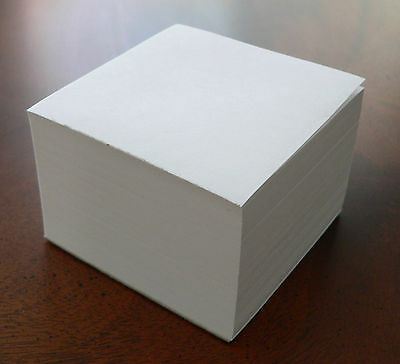 Blank Note Paper Cubes - Padded On 1 Side  *great For Office/home Desk*