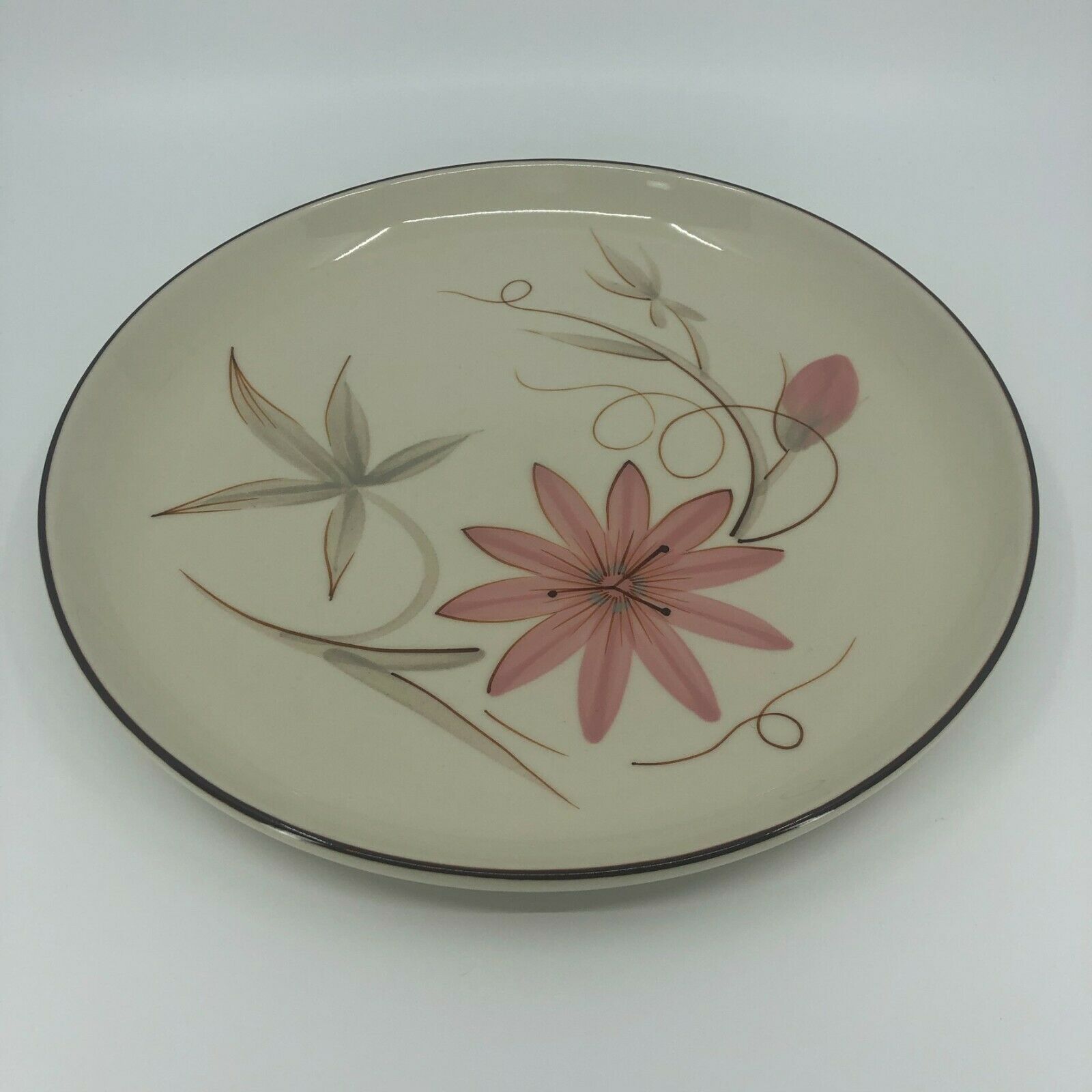 Winfield Pottery Company Dinner Plate In Passion Flower Pattern