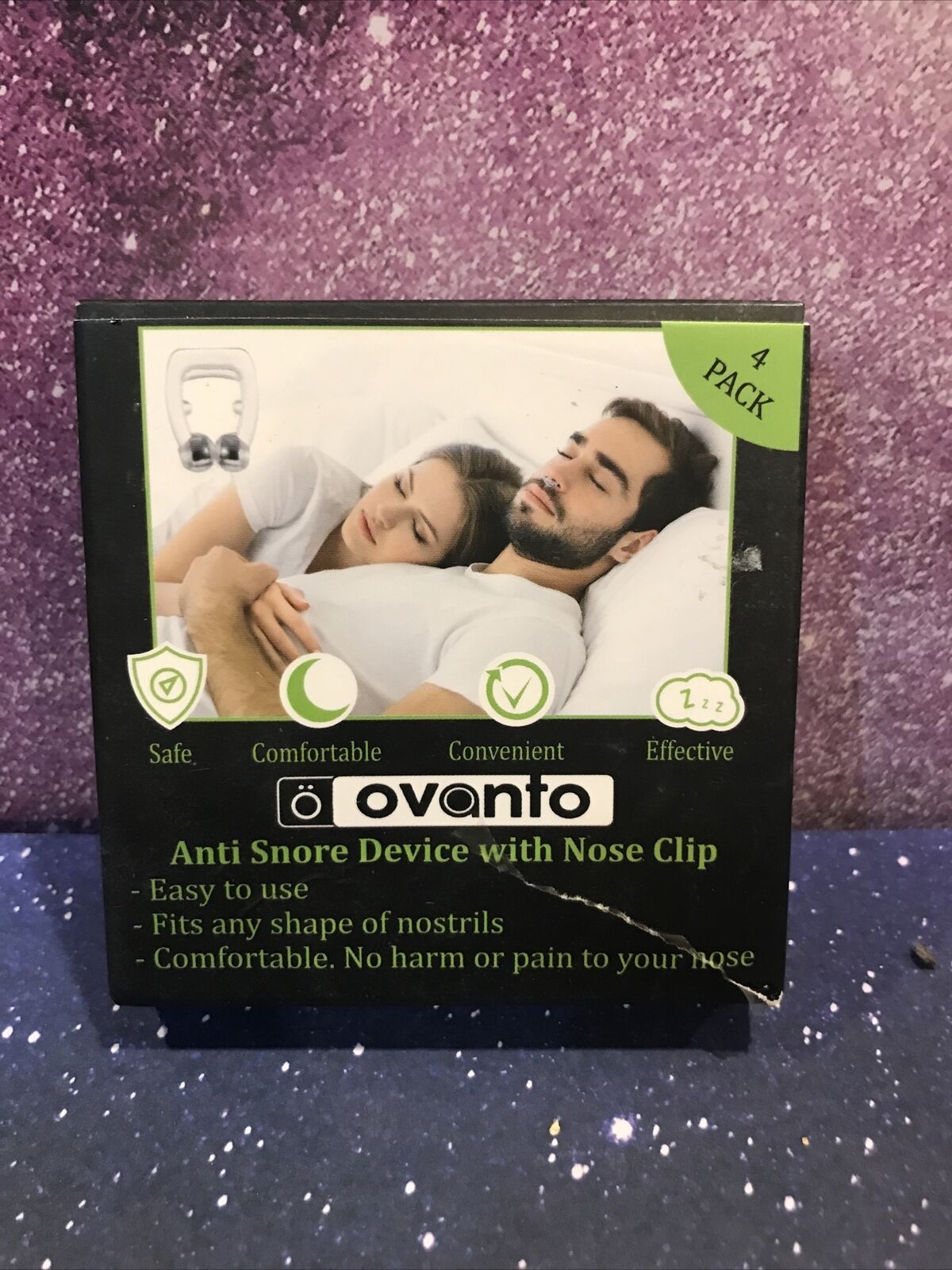 Ovanto Anti Snoring Solution Device - 4 Magnetic Reusable Anti Snore Stoppers